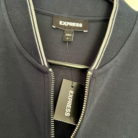 Express Bomber Jacket - Size Medium, Dark Blue - Picture 2 of 2